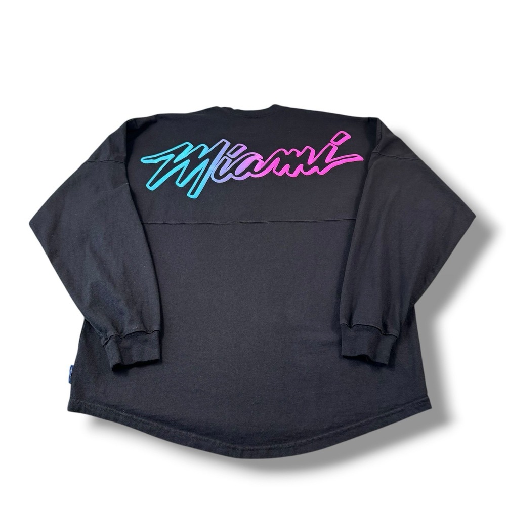 Court Culture x Miami Heat NBA Miami Vice City Black Spirit Jersey Sz M EUC Rare
